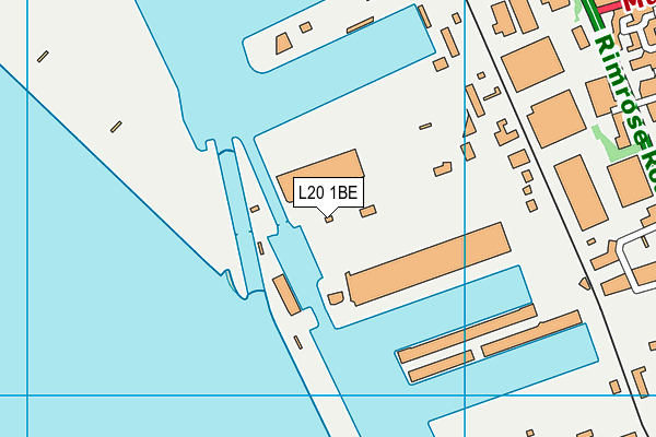 L20 1BE map - OS VectorMap District (Ordnance Survey)
