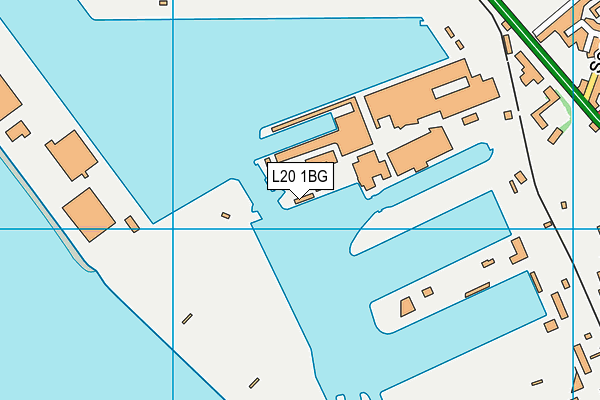 L20 1BG map - OS VectorMap District (Ordnance Survey)