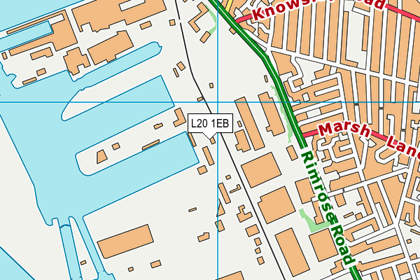 L20 1EB map - OS VectorMap District (Ordnance Survey)