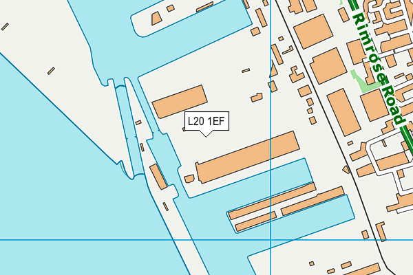 L20 1EF map - OS VectorMap District (Ordnance Survey)