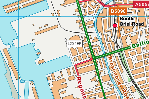 L20 1EP map - OS VectorMap District (Ordnance Survey)