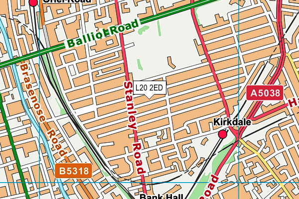 L20 2ED map - OS VectorMap District (Ordnance Survey)