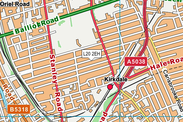 L20 2EH map - OS VectorMap District (Ordnance Survey)