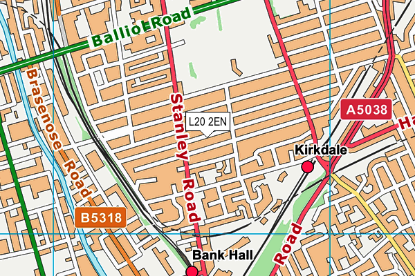 L20 2EN map - OS VectorMap District (Ordnance Survey)