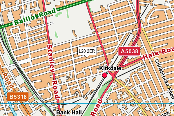 L20 2ER map - OS VectorMap District (Ordnance Survey)