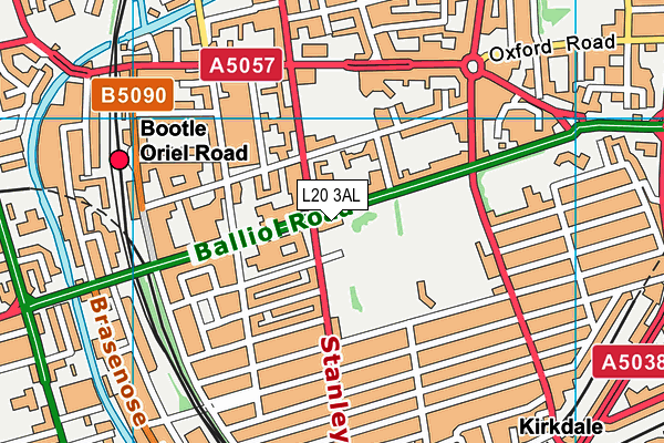 L20 3AL map - OS VectorMap District (Ordnance Survey)