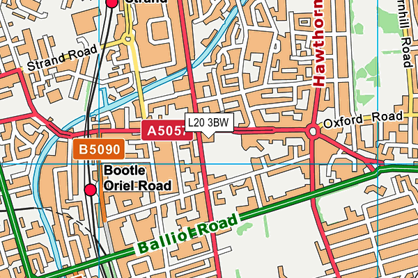 L20 3BW map - OS VectorMap District (Ordnance Survey)