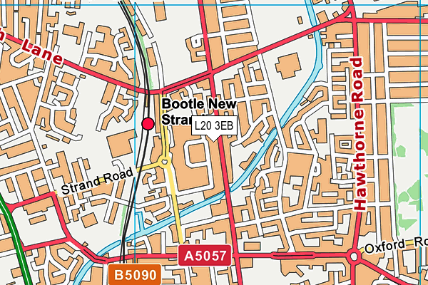 L20 3EB map - OS VectorMap District (Ordnance Survey)