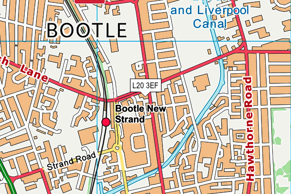 L20 3EF map - OS VectorMap District (Ordnance Survey)