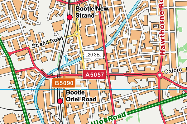 L20 3EJ map - OS VectorMap District (Ordnance Survey)