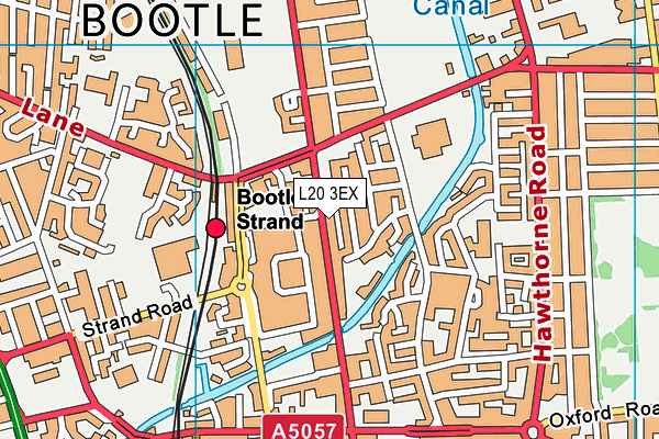 L20 3EX map - OS VectorMap District (Ordnance Survey)