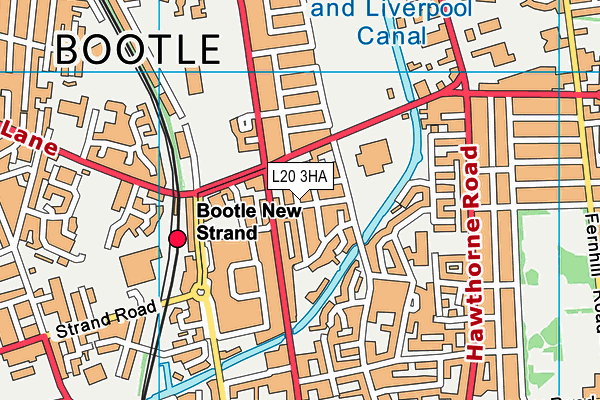 L20 3HA map - OS VectorMap District (Ordnance Survey)