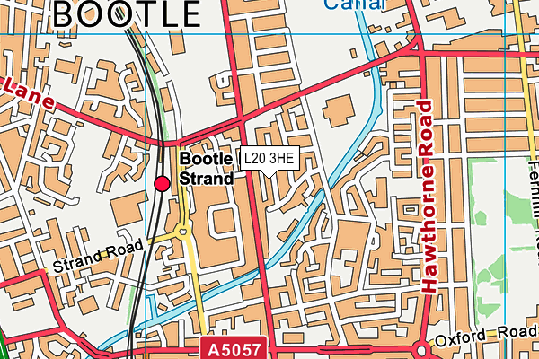 L20 3HE map - OS VectorMap District (Ordnance Survey)