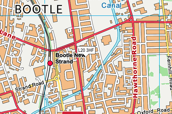 L20 3HF map - OS VectorMap District (Ordnance Survey)