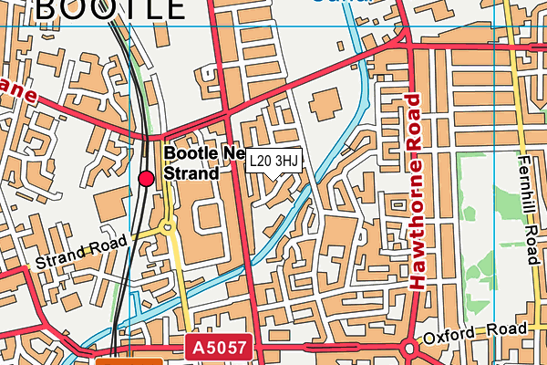 L20 3HJ map - OS VectorMap District (Ordnance Survey)