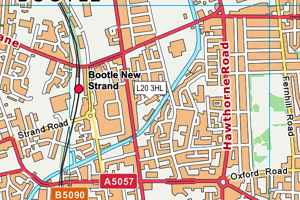 L20 3HL map - OS VectorMap District (Ordnance Survey)