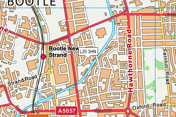 L20 3HN map - OS VectorMap District (Ordnance Survey)