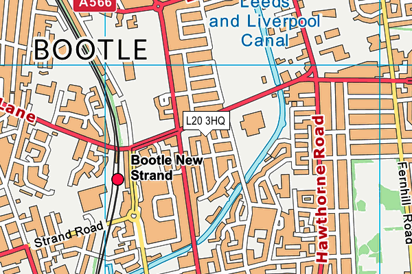 L20 3HQ map - OS VectorMap District (Ordnance Survey)