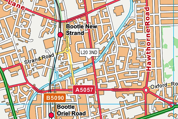 L20 3ND map - OS VectorMap District (Ordnance Survey)