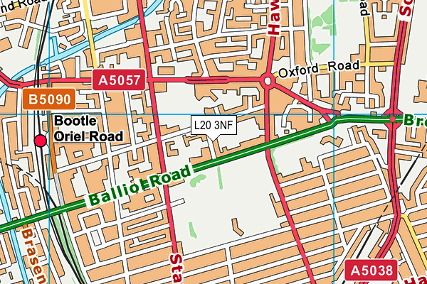 L20 3NF map - OS VectorMap District (Ordnance Survey)