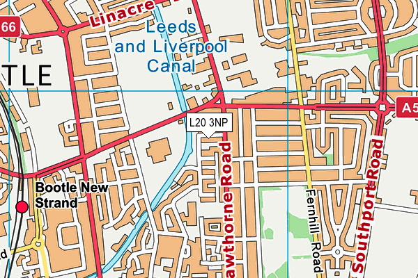 L20 3NP map - OS VectorMap District (Ordnance Survey)
