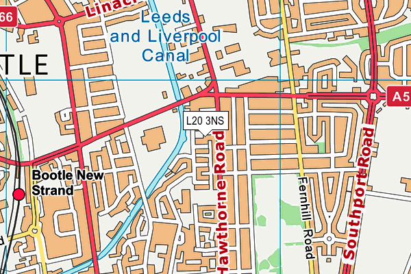 L20 3NS map - OS VectorMap District (Ordnance Survey)
