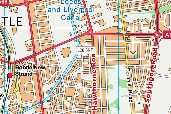 L20 3NT map - OS VectorMap District (Ordnance Survey)