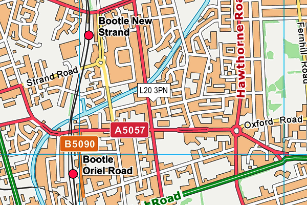 L20 3PN map - OS VectorMap District (Ordnance Survey)