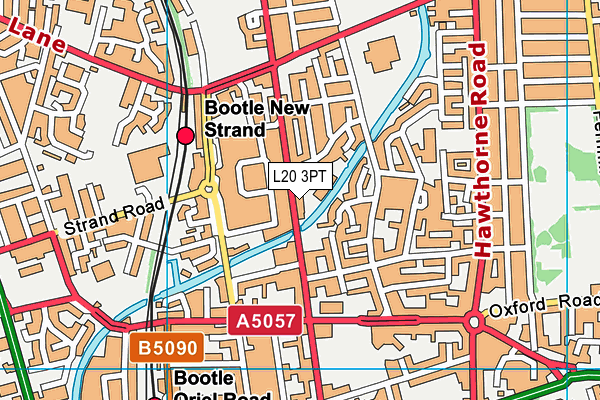 L20 3PT map - OS VectorMap District (Ordnance Survey)