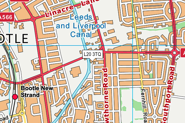 L20 3TQ map - OS VectorMap District (Ordnance Survey)