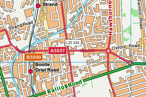 L20 3XX map - OS VectorMap District (Ordnance Survey)