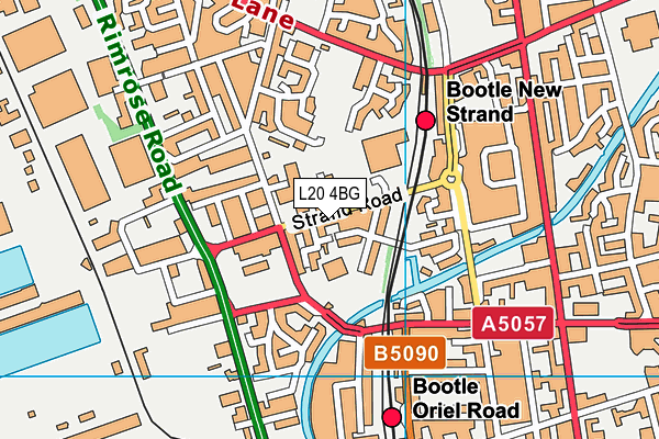 L20 4BG map - OS VectorMap District (Ordnance Survey)