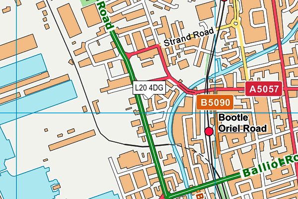 L20 4DG map - OS VectorMap District (Ordnance Survey)