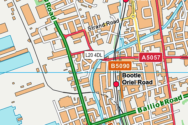 L20 4DL map - OS VectorMap District (Ordnance Survey)