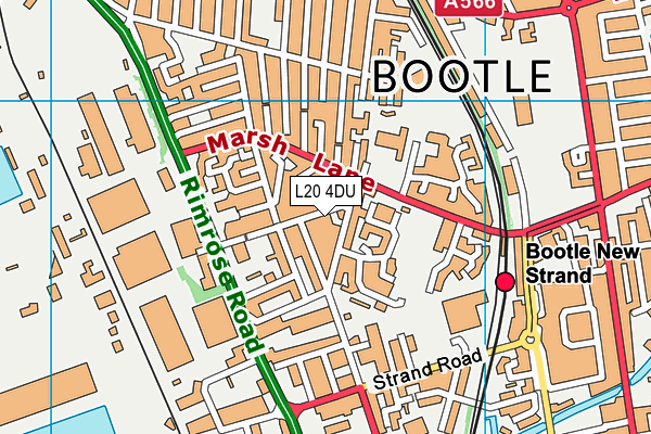 L20 4DU map - OS VectorMap District (Ordnance Survey)