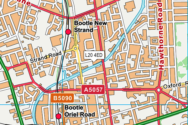 L20 4ED map - OS VectorMap District (Ordnance Survey)