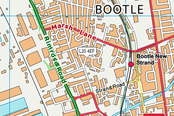 L20 4EF map - OS VectorMap District (Ordnance Survey)