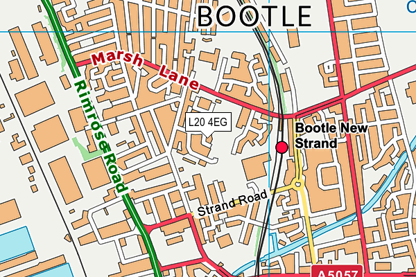 L20 4EG map - OS VectorMap District (Ordnance Survey)