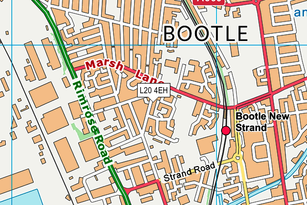 L20 4EH map - OS VectorMap District (Ordnance Survey)