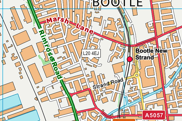 L20 4EJ map - OS VectorMap District (Ordnance Survey)