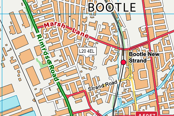 L20 4EL map - OS VectorMap District (Ordnance Survey)