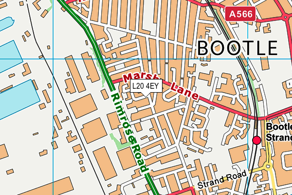 L20 4EY map - OS VectorMap District (Ordnance Survey)