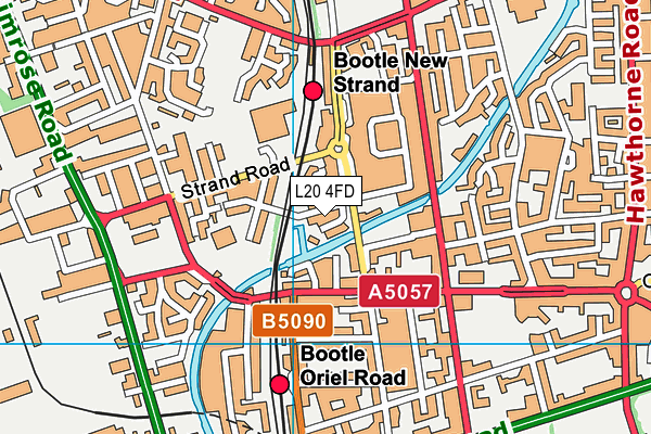 L20 4FD map - OS VectorMap District (Ordnance Survey)