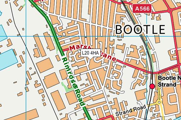 L20 4HA map - OS VectorMap District (Ordnance Survey)