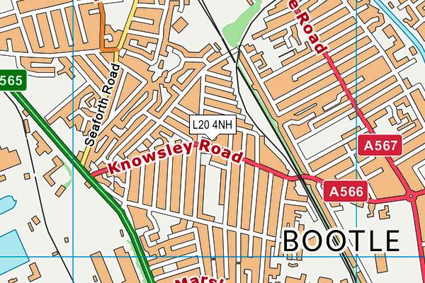 L20 4NH map - OS VectorMap District (Ordnance Survey)