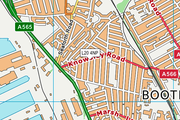 L20 4NP map - OS VectorMap District (Ordnance Survey)