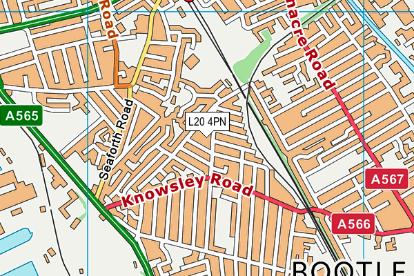 L20 4PN map - OS VectorMap District (Ordnance Survey)