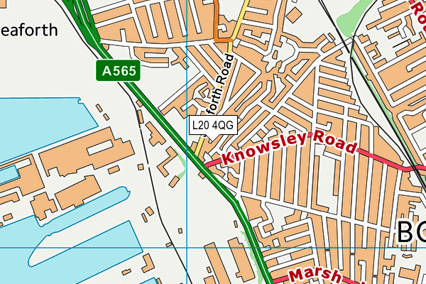 L20 4QG map - OS VectorMap District (Ordnance Survey)
