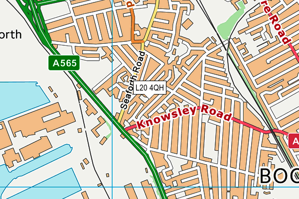 L20 4QH map - OS VectorMap District (Ordnance Survey)