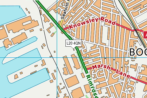 L20 4QN map - OS VectorMap District (Ordnance Survey)